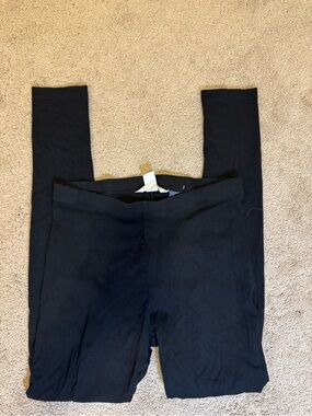 H&M Basics Black Leggings with Soft Waistband
